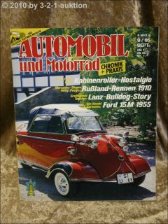 Automobil & Motorrad Chronik 9/85 Lanz Bulldog Ford 15M