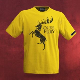 Game of Thrones, Haus Baratheon T Shirt, Logo Ärmelprint, großes