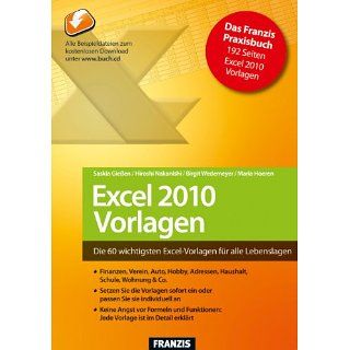 Excel 2010   Vorlagen Saskia Gießen, Maria Hoeren