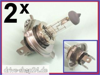 2xH4 Glühlampe 12V 35/35W PX43T HS1 Motorradlampe Birne