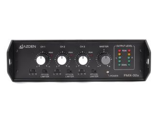 Azden FMX 32A 3 Channel Portable Field Camera Audio Sound Mixer