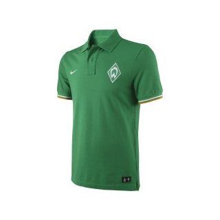 Nike Werder Bremen Authentic Polo Herren 2011 2012 Farbe grün/weiß