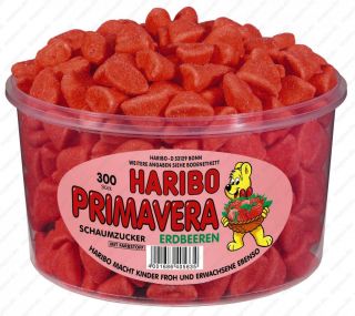 26€/1kg) Haribo Primavera Erdbeeren 300 Stück  0,6kg