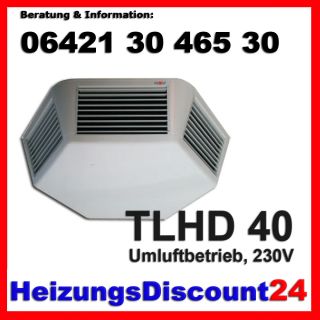 WOLF HEIZTECHNIK LUFTHEIZER TLHD 40, 230V, GERÄT FÜR UMLUFTBETRIEB