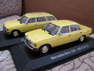 43 Minichamps Mercedes Benz W123 200 & 280 TE Break (2pcs)