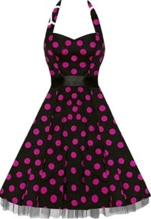 50s Polka Dots Petticoat kleid Lila Abendkleid 34 36 38 40 44