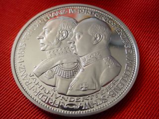 1010 SILBER 925 25 g Mecklenburg Schwerin 5 Mark 1915 Medaille