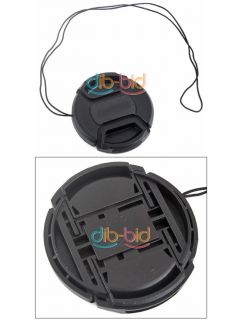 52mm Canon Camera Snap on Len Lens Cap Cover with Cord