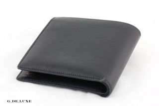 Hermes Paris Wallet Leder Geldbörse Schwarz 10.5cm x 10.5cm mit