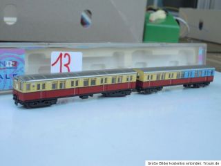Arnold Minitrain Berliner S Bahn ET 165 rot ocker blau DR DRG Ep 2 3