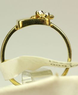 Gold 585 Ring mit Diamant Rw ca 55 aus Juweliersnachlaß 2,2 Gr