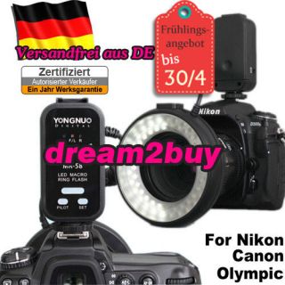 YONGNUO MR 58 58PCS LED Makro Ringe Ringblitz für Nikon D90 D7000