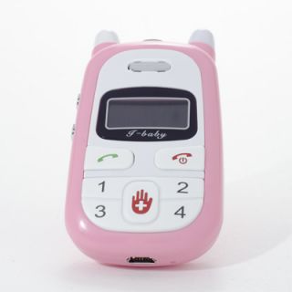 Kinderhandy iBaby A88 Pink Weiß mit Zahlenpad