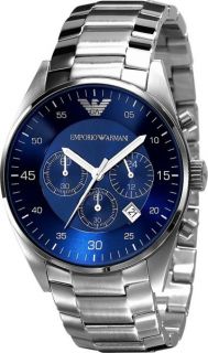 EMPORIO ARMANI Herrenuhr AR5860   Sport Chronograph blau