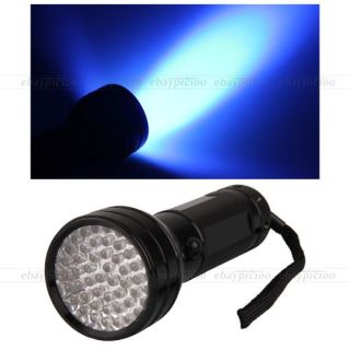 51 UV LED Alu Taschenlampe Prüfgerät Lampe Schwarzlicht Wandern