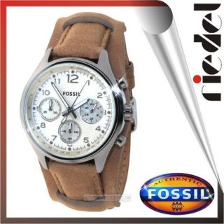 FOSSIL Uhr Damenuhr CH2794 Lederband Uhren Damenuhren braun Perlmutt
