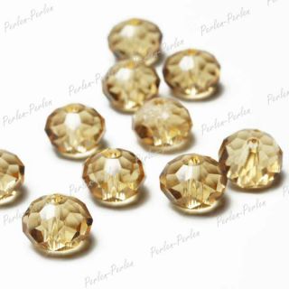 72 Kristall Swarovski perlen Rondelle Beads Anhänger basteln CR0002