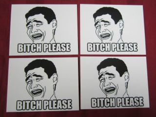 YAO MING PLEASE Rage Face Vinyl decal sticker lot 4Chan 9Gag