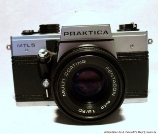 DDR Kamera Spiegelreflexkamera Praktica MTL 5 Pentacon Dresden 1980