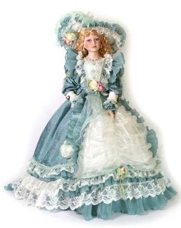 große Sammlerpuppe im barocken Stil Puppe „Katharina“ ca 80 cm 