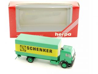 Herpa 140638 MB Mercedes Schenker Koffer LKW OVP 1108 02 71