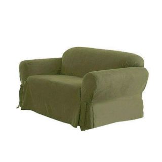 Soft Heavy Micro Suede Sage Green Couch /Sofa Cover SlipCover