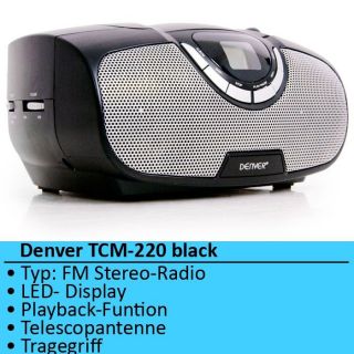 Tragbare Stereoanlage Camping Boombox CD  Player Radio UKD/MW TCM