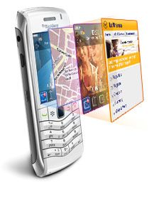 BlackBerry Pearl 3G 9105 Smartphone (SureType Technologie, Messenger