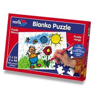 Blanko Puzzle zum selber anmalen (24+48 Teile) Spielzeug