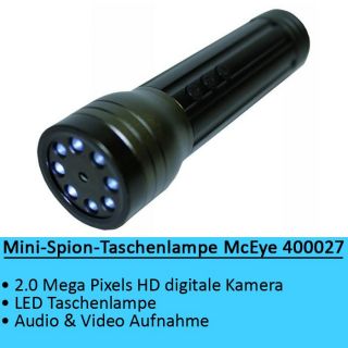 Mini Spion Taschenlampe 2 0 Mega Pixels HD digitale Kamera microSD