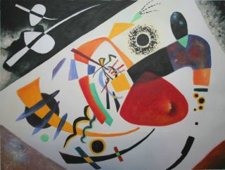 Wassily Kandinsky,Ölgemälde,Roter Fleck II /Red Spot II,60x80cm