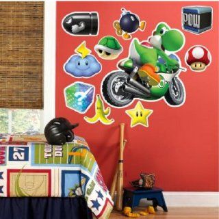Yoshi   Super Mario Kart Riesen XXL Wandtattoo Set Mega Wandsticker