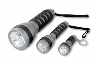 LED Taschenlampen Stossfest und Robust Set 3 teilig inkl Batterien TLS