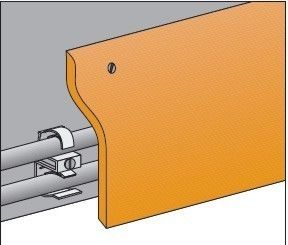 Rohrverkleidung Erü RFS 40120 Ahorn Rohrsockelleiste