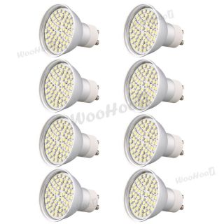 8x GU10 60 3528 SMD LED Lampe Spotlicht Strahler Leuchtmittel Weiß