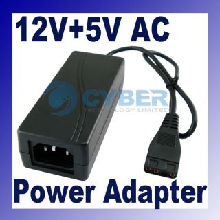 12V+5V AC Adapter Power Supply HDD HARD DISK DRIVE IDE