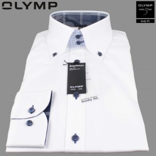 Olymp Body fit Hemd Level 5 tailliert Gr.38/39/40/41/42 button down