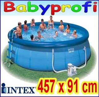 INTEX 56414 GS Easy Pool Set mit Filterpumpe 457 x 91 cm Schwimmbecken
