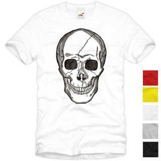 Skull T Shirt Totenkopf Street Wear Harley Rocker Punk Tattoo S M L XL
