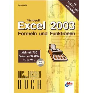 Microsoft Excel 2003 Formeln & Funktionen (bhv Taschenbuch) 