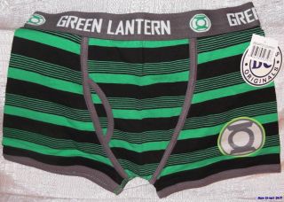 DC Comics GREEN LANTERN Logo Mens Green BOXER SHORTS