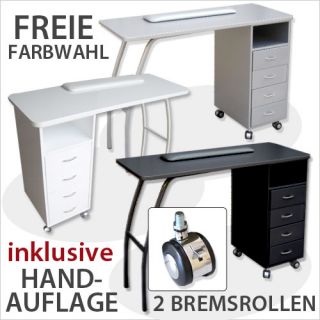 Manikürtisch Nageltisch Nagelstudio Handablage Rollen + Bremse