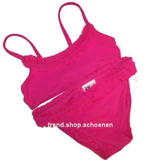 Süß Rüschen Bikini Set pink H&M Gr.98/104