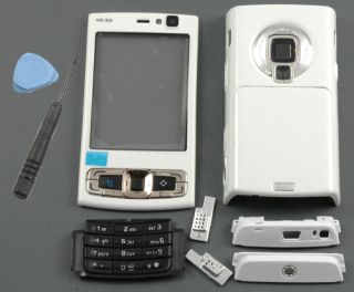 Handyschale Cover Nokia N95 8GB Set Weiss Tastatur Tool