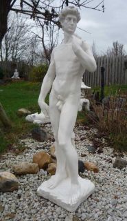 STATUE DAVID v. MICHELANGELO Männerskulptur Gartenfigur