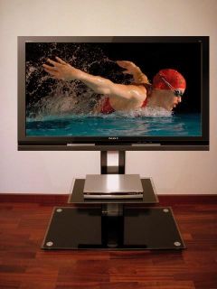 FERNSEHTISCH TV Möbel MIT HALTERUNG LCD STANDFUß neu 