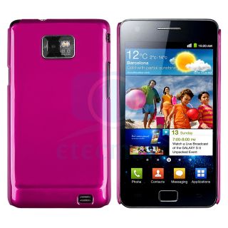Neu Pink Schutz Huelle Tasche Case Cover Etui Handy fuer Samsung I9100