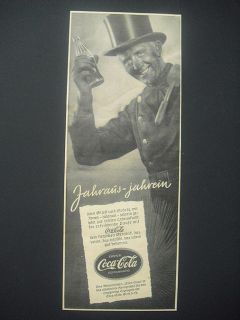 Coca Cola Jahraus Jahrein Schornsteinfeger Sylvester Reklame Werbung