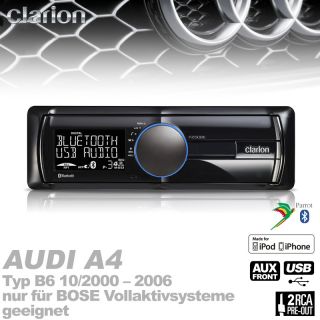 Clarion USB  Bluetooth Radio für Audi A4/B6 00 06 mit Chorus