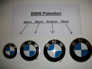BMW Plakette Nabendeckel Emblem 4 Stk Alufelgen